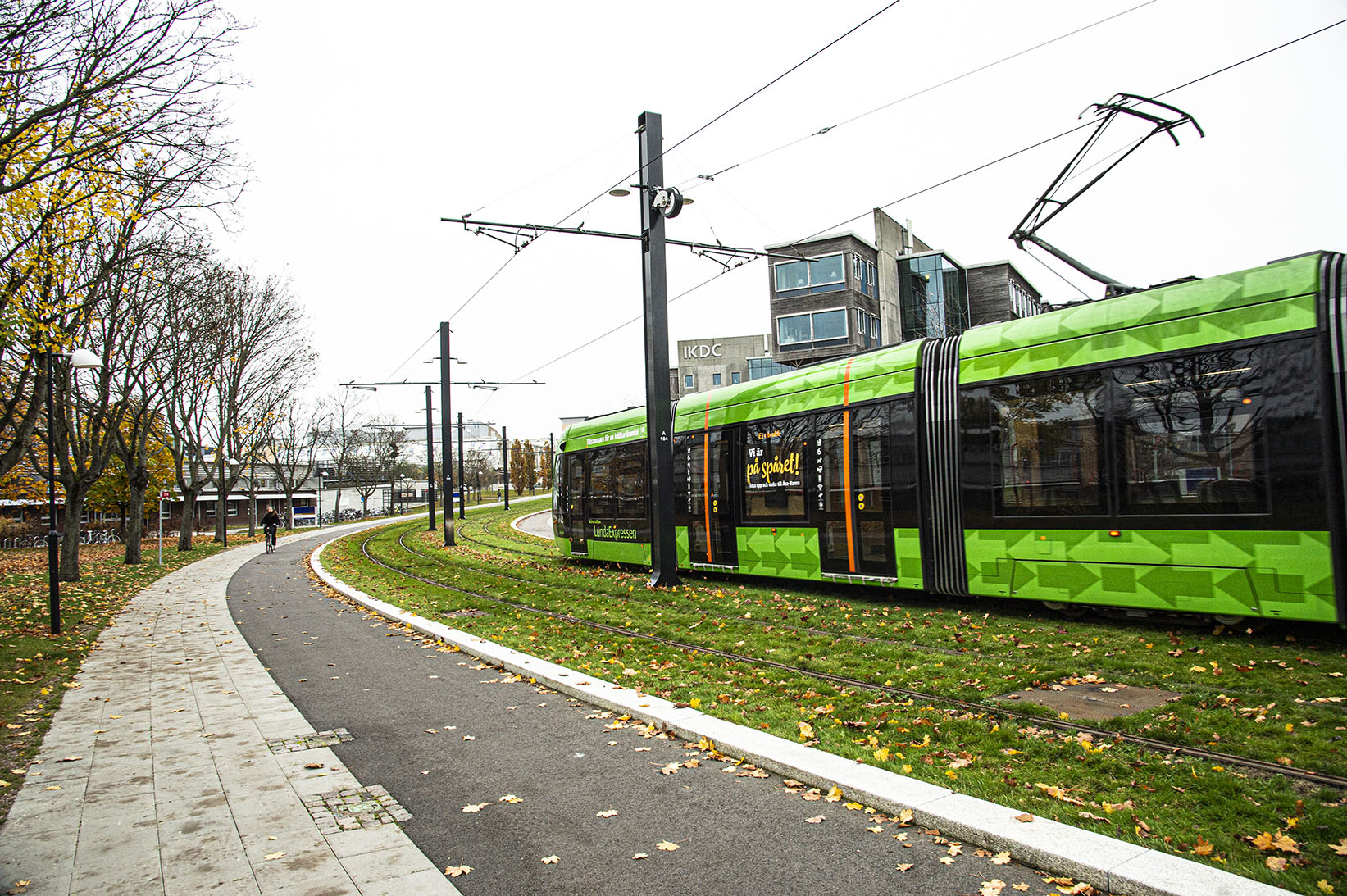 Spårvägen Lund C–ESS. Foto: Kristina Strand Larsson. Spårvägen Lund C–ESS. Foto: Kristina Strand Larsson.