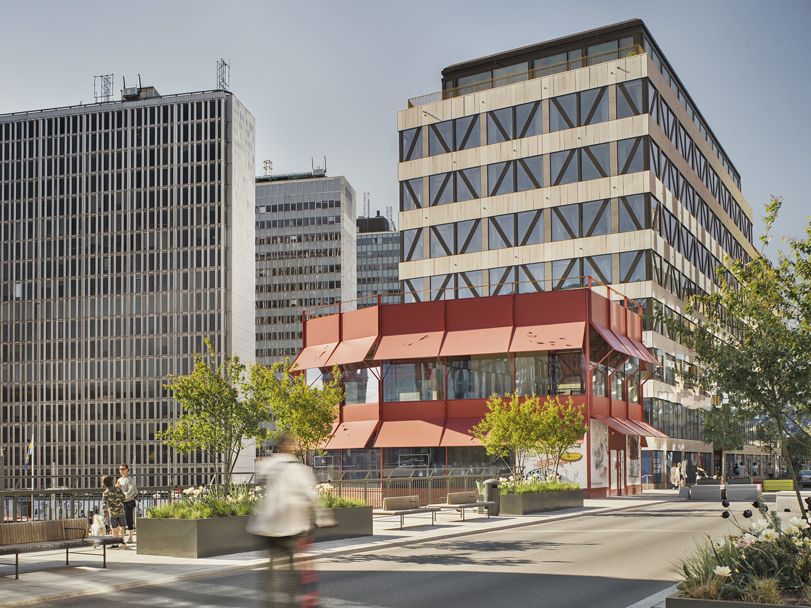 Röda huset på Segelstorg, Stockholm. Foto Johan Fowelin.