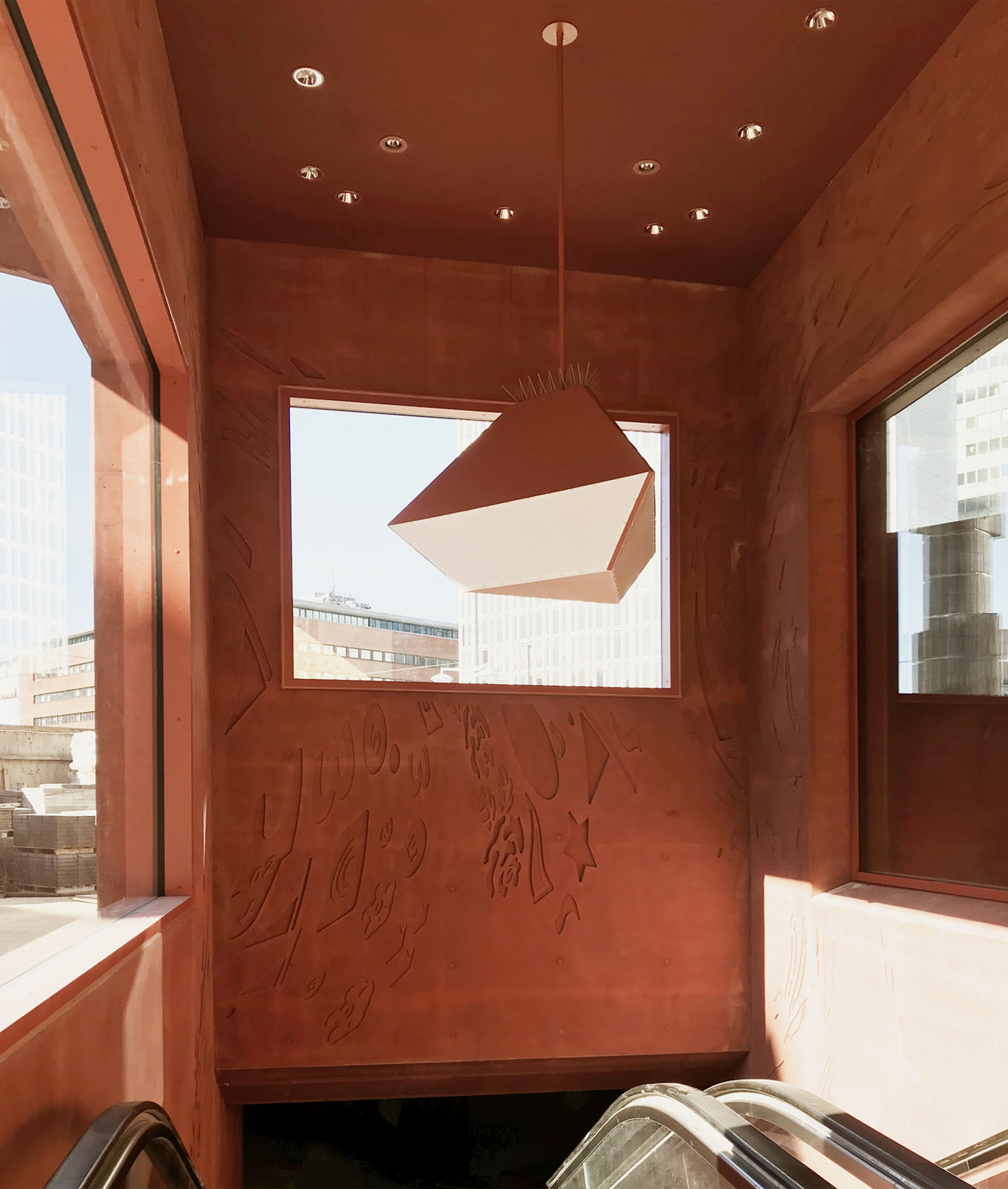 Röda huset på Segelstorg, Stockholm. Foto Johan Fowelin.