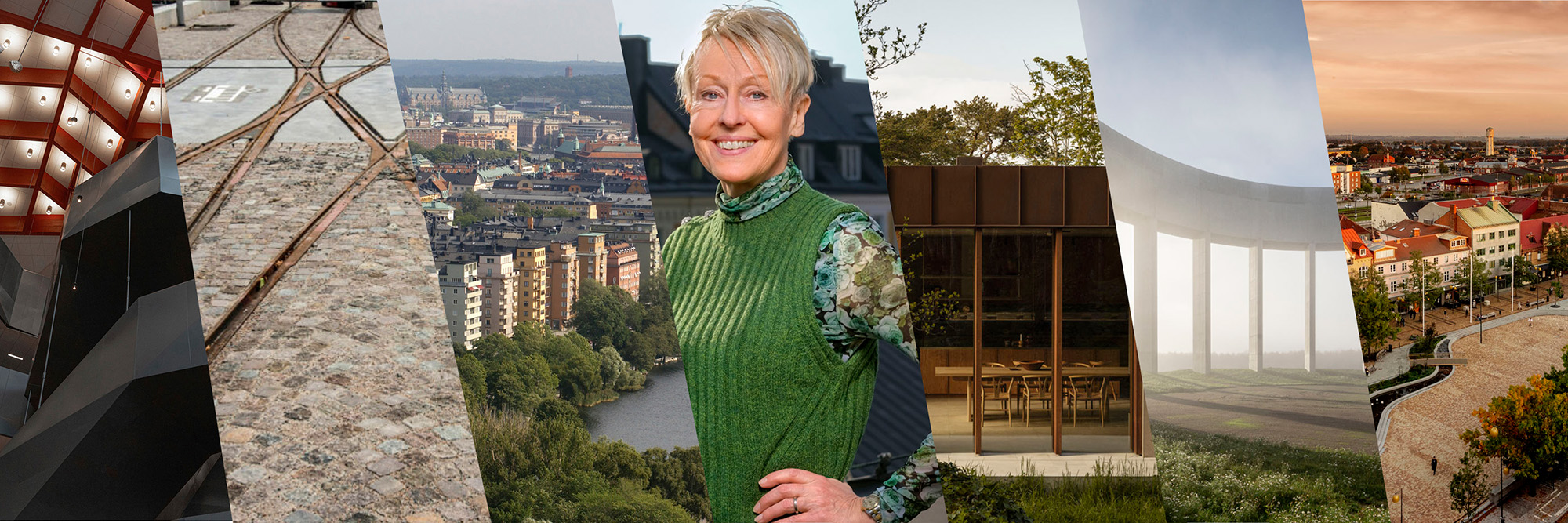 Collage av vinnarna av arkitekturpristagarna för 2021.