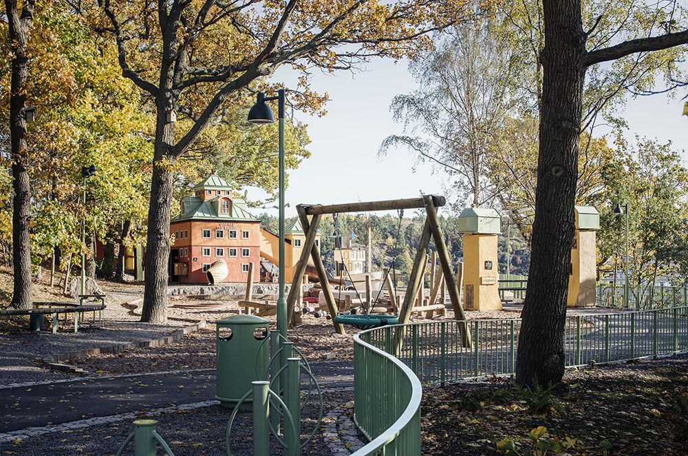 Lilla Kvarnholmens lekplats, ÅWL Arkitekter. Foto: Felix Gerlach.