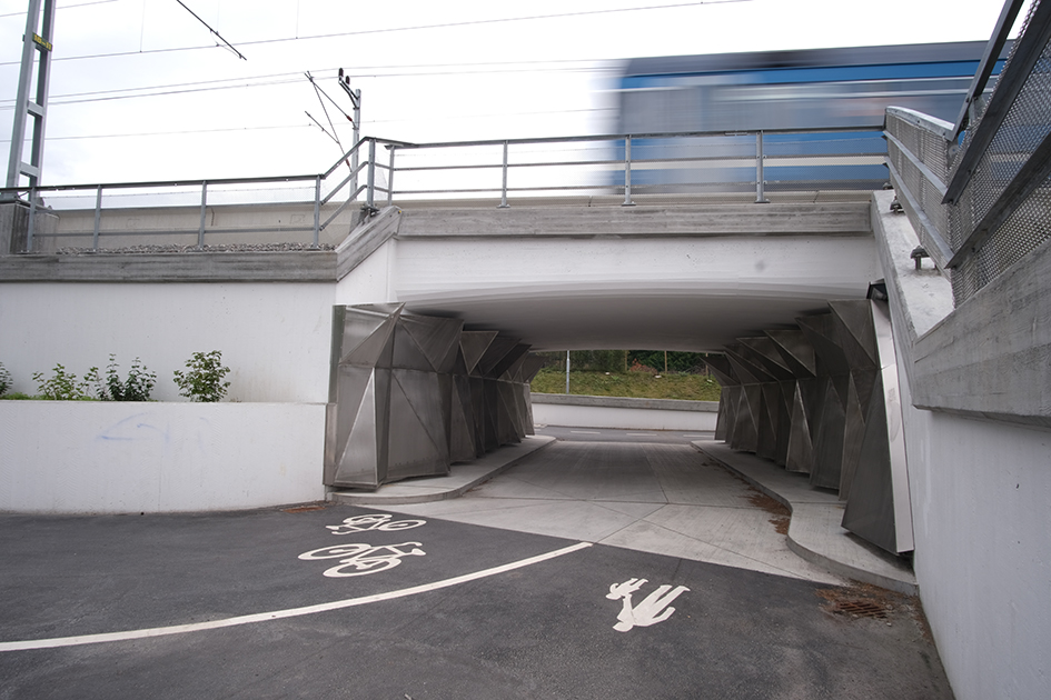 Origamitunnel, Landskapslaget. Foto: Carlos Valencia.