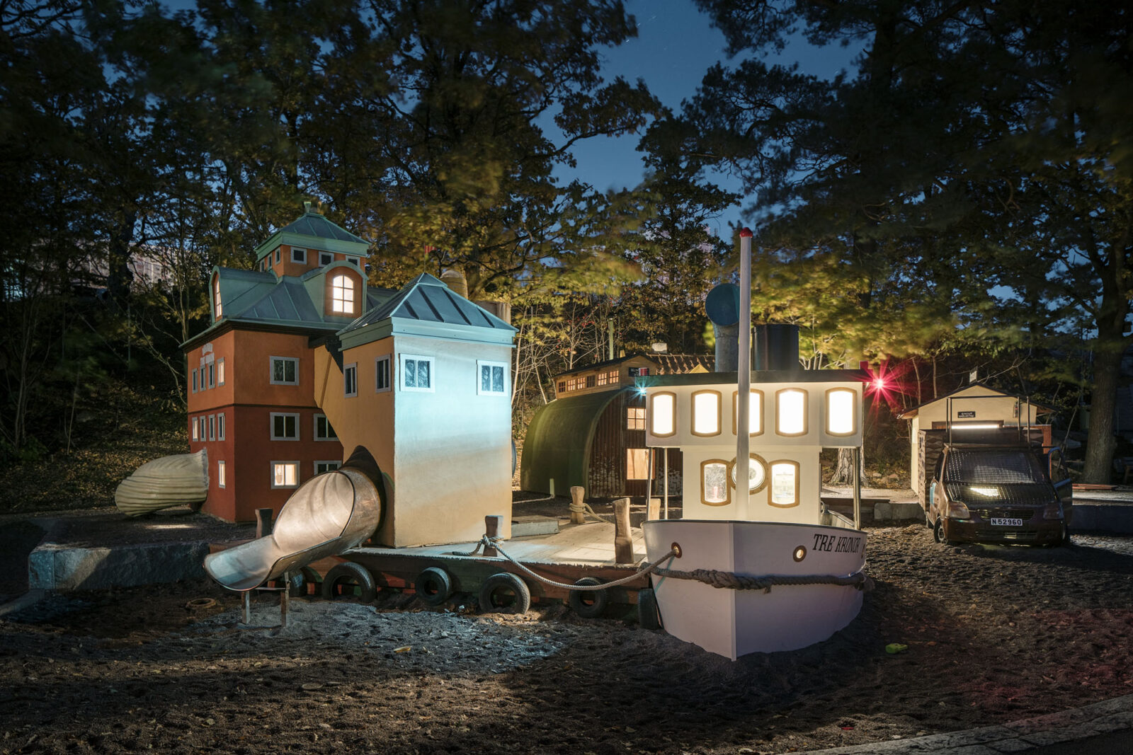 Lilla Kvarnholmens lekplats, ÅWL Arkitekter. Foto: Felix Gerlach.
