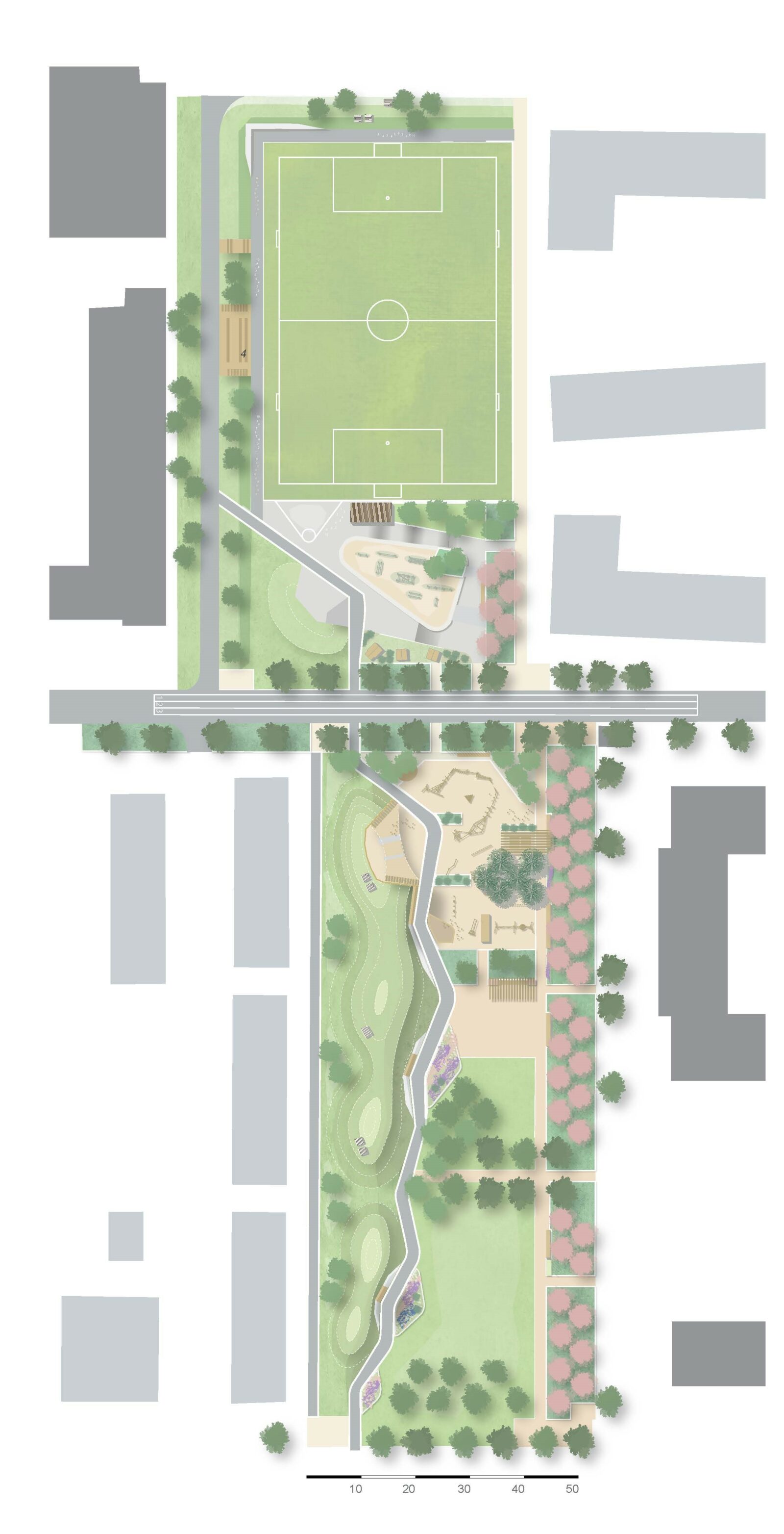 Flatås park, 02Landskap.