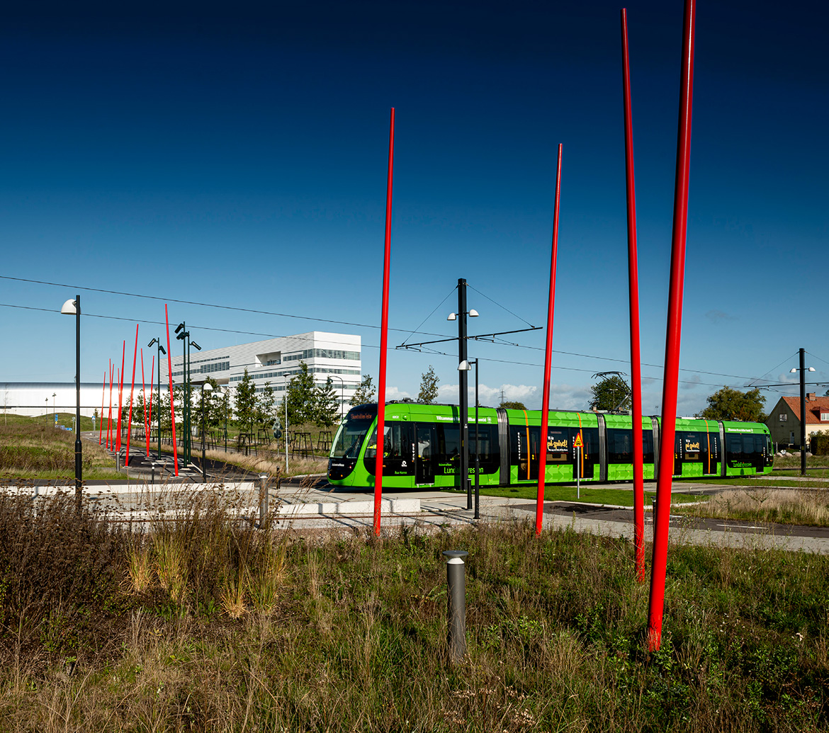 Spårvagen Lund C-ESS, Afry. Foto: Werner Nystrand. Spårvagen Lund C-ESS, Afry. Foto: Werner Nystrand.