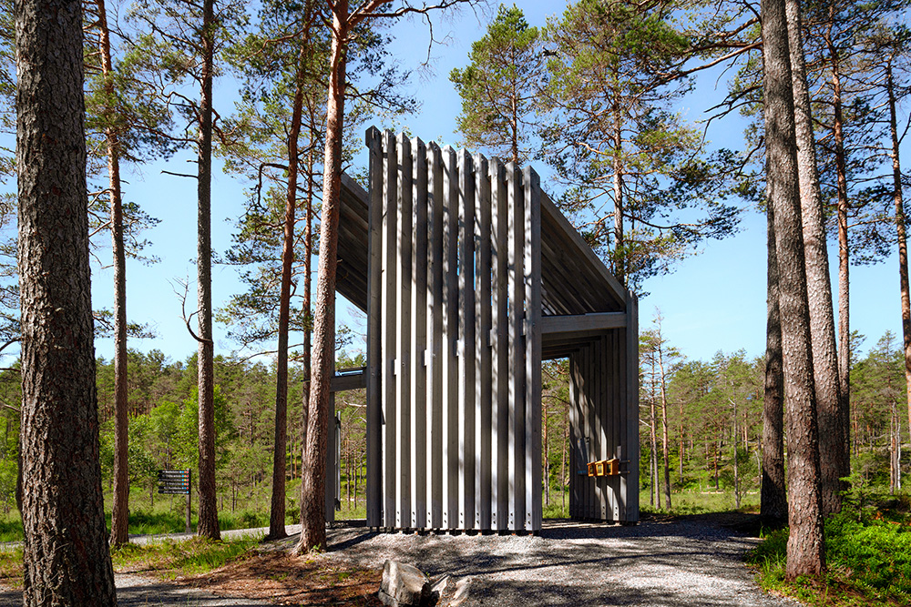 Informationsbyggnad Tresticklan, Liljewall. Foto: Joacim Winqvist