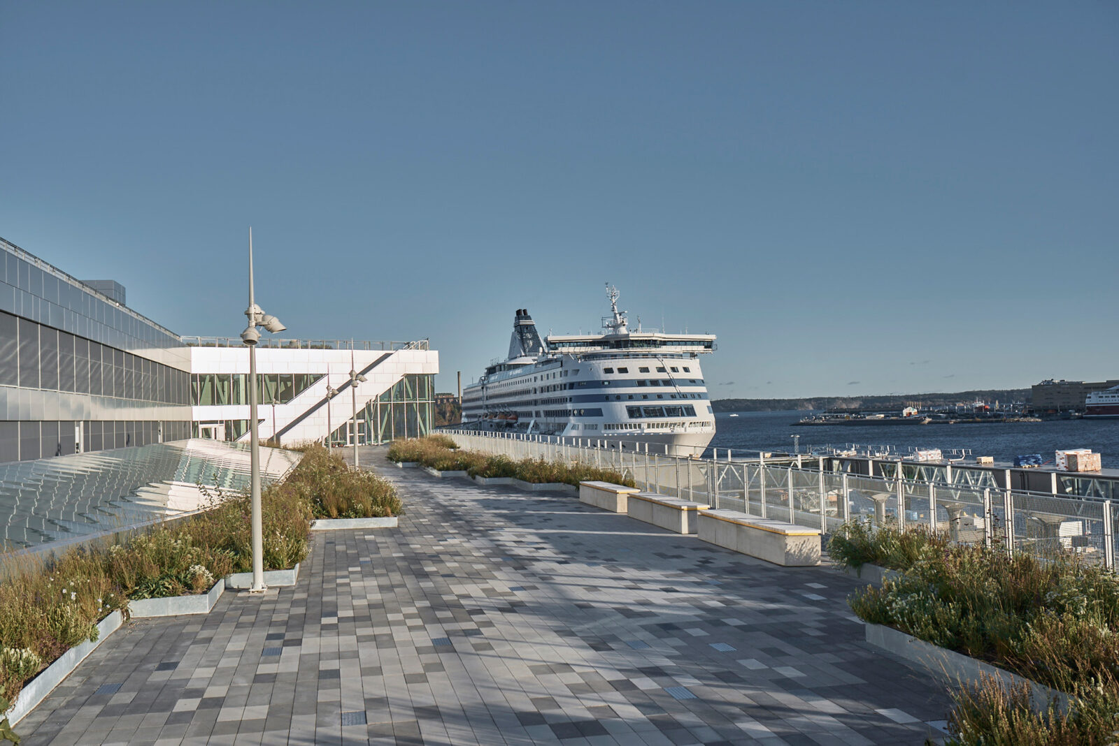 Värtaterminalens takpark, Nivå landskapsarkitektur. Foto: Anders Thessing.
