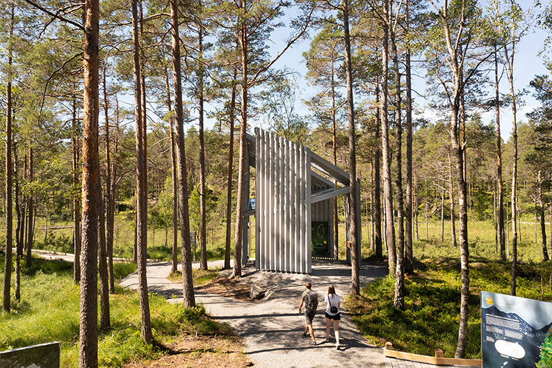 Informationsbyggnad Tresticklan, Liljewall. Foto: Joacim Winqvist