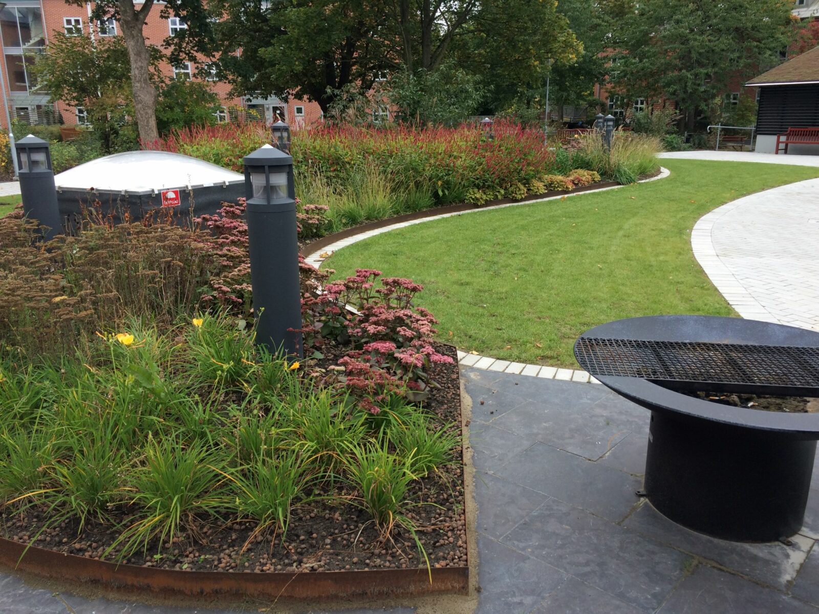 Brandstationen i Lund, Svenska Landskap AB. Foto: Ann-Sofi Högborg.