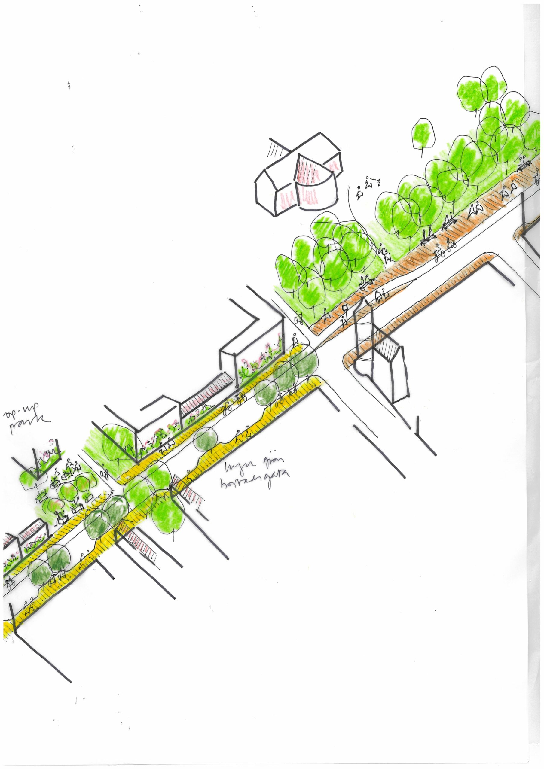 Storgatan och Eriksgatan i Landskrona, FOJAB. Storgatan och Eriksgatan i Landskrona, FOJAB.