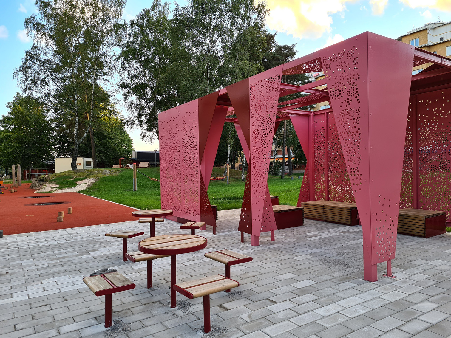 Rinkeby norra stadspark i Stockholm, Landskapslaget.