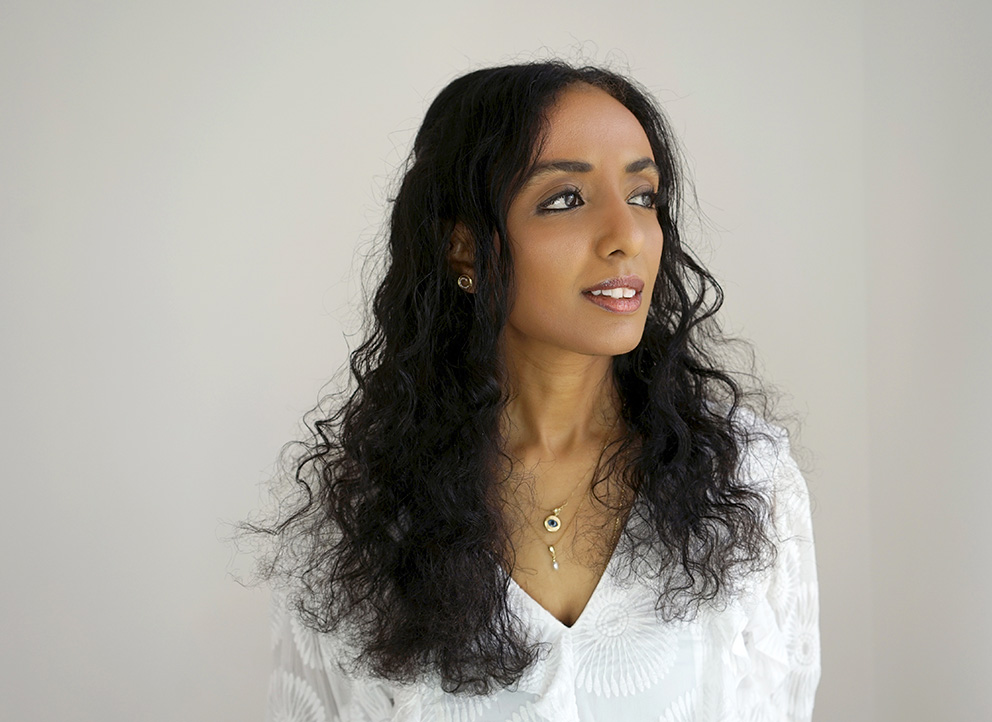 Suha Hasan är vinnare av Guldrummet 2025, Stockholms Arkitektförenings pris. Foto: Camille Zakharia