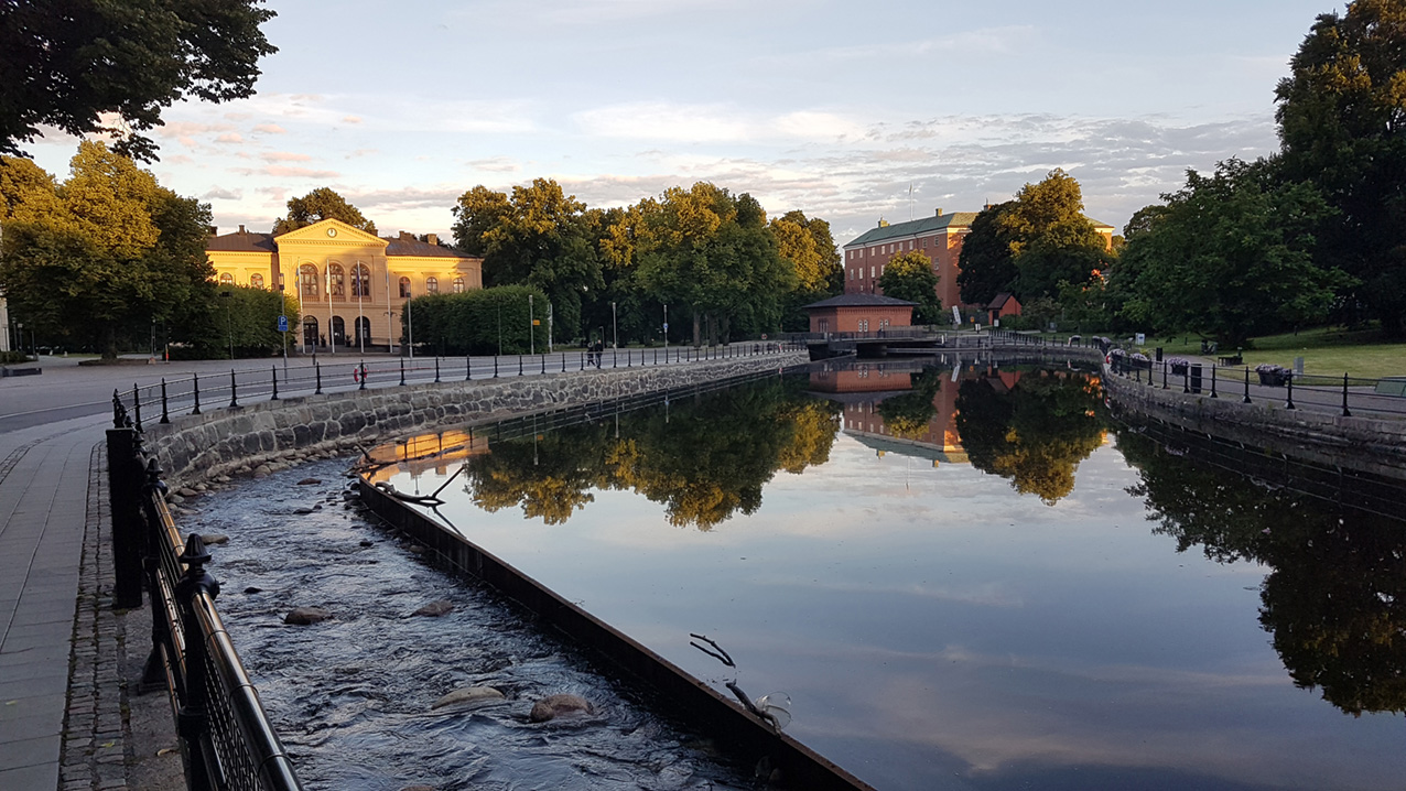 Faunapassager i Svartån, Turbinbron, Västerås. Foto: Anneli Rosendahl.