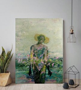 Abstract Painting . 50x70 cm.