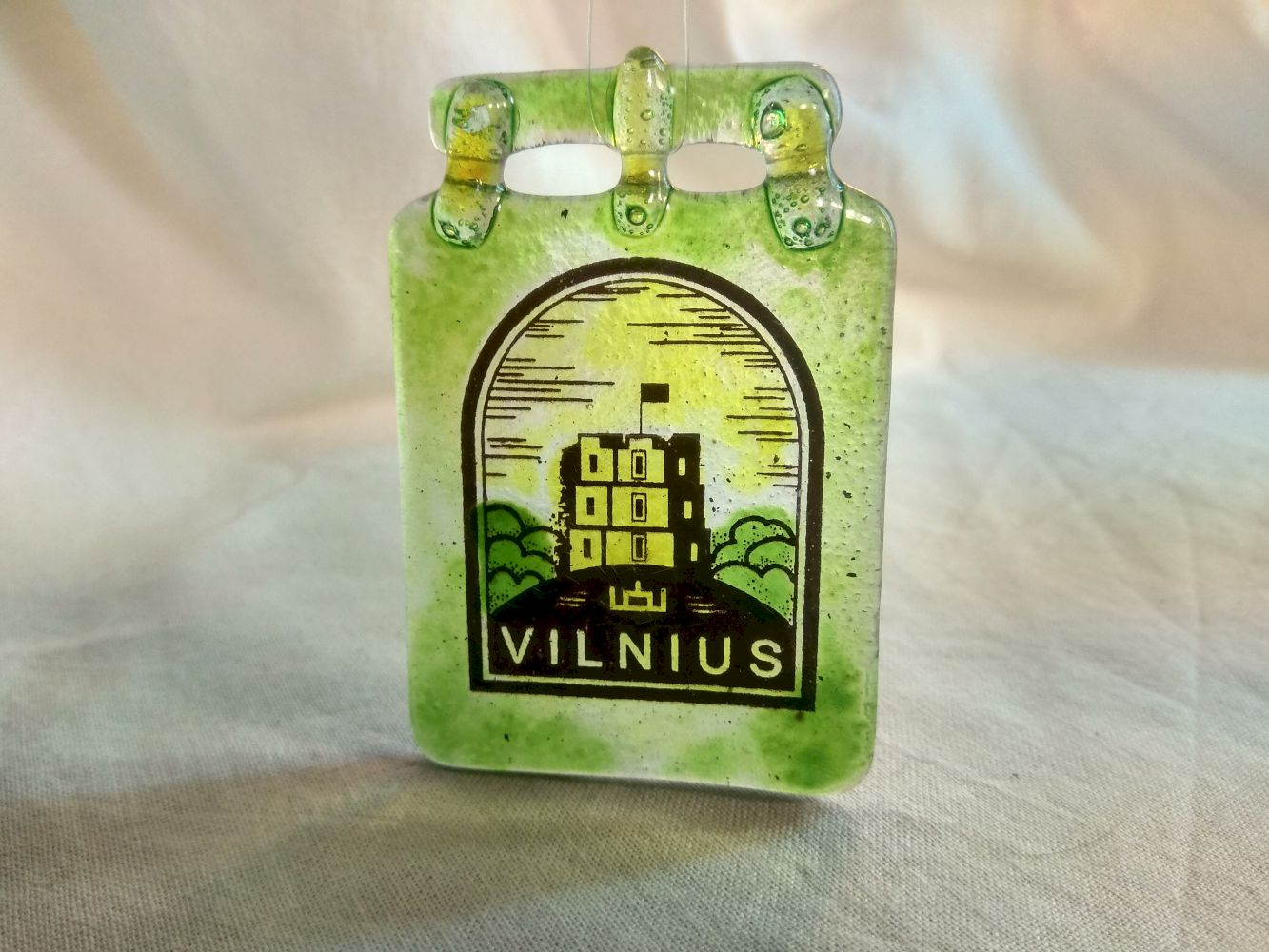 Vilnius Gedimino Tower , Lithuania, Vilnius in glass