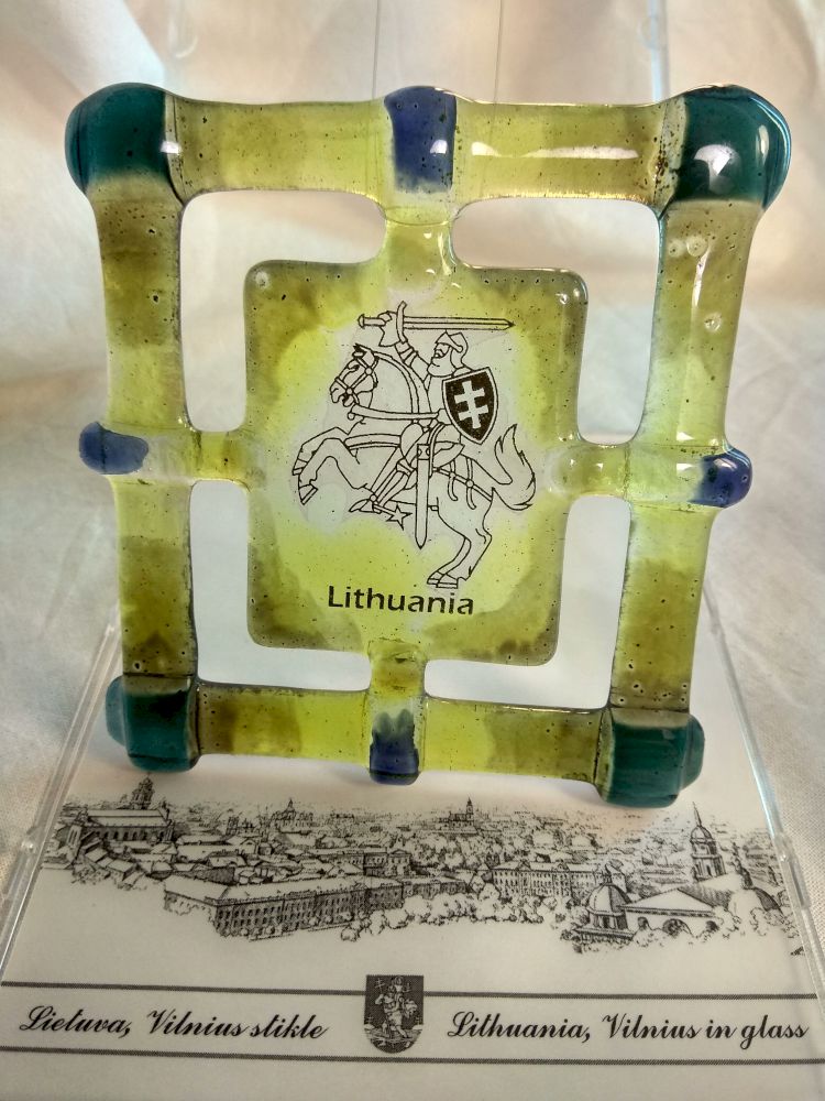 Vytis , Lithuania, Vilnius in glass 