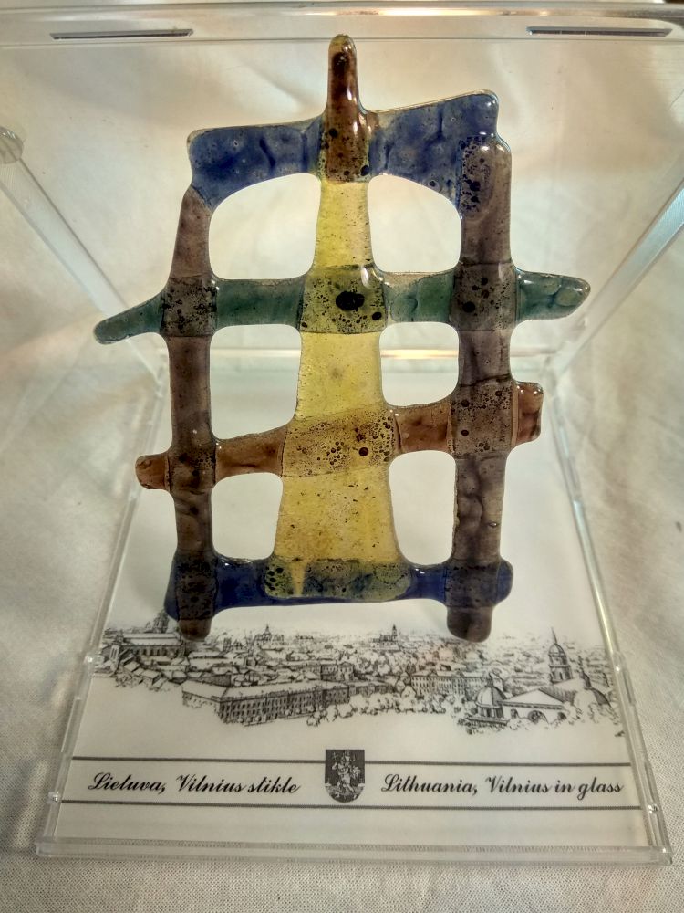 Gediminas Tower , Lithuania, Vilnius in glass