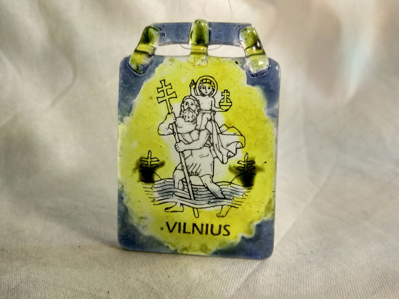Saint Christopher Souvenir  , Lithuania, Vilnius in Glass