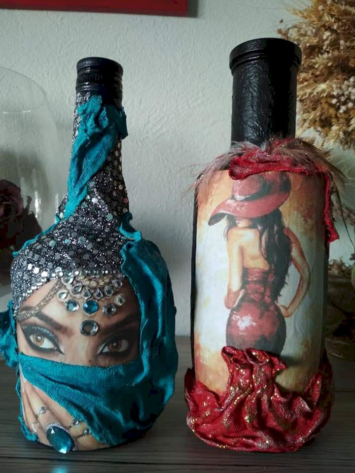 Decorated bottles
