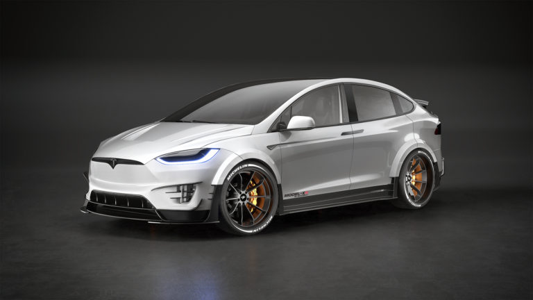 Tuner steroidpumper Tesla Model X med 23″ hjul