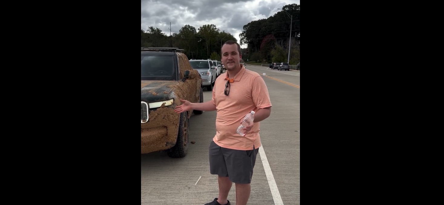 Michaels elbil blev oversvømmet - 