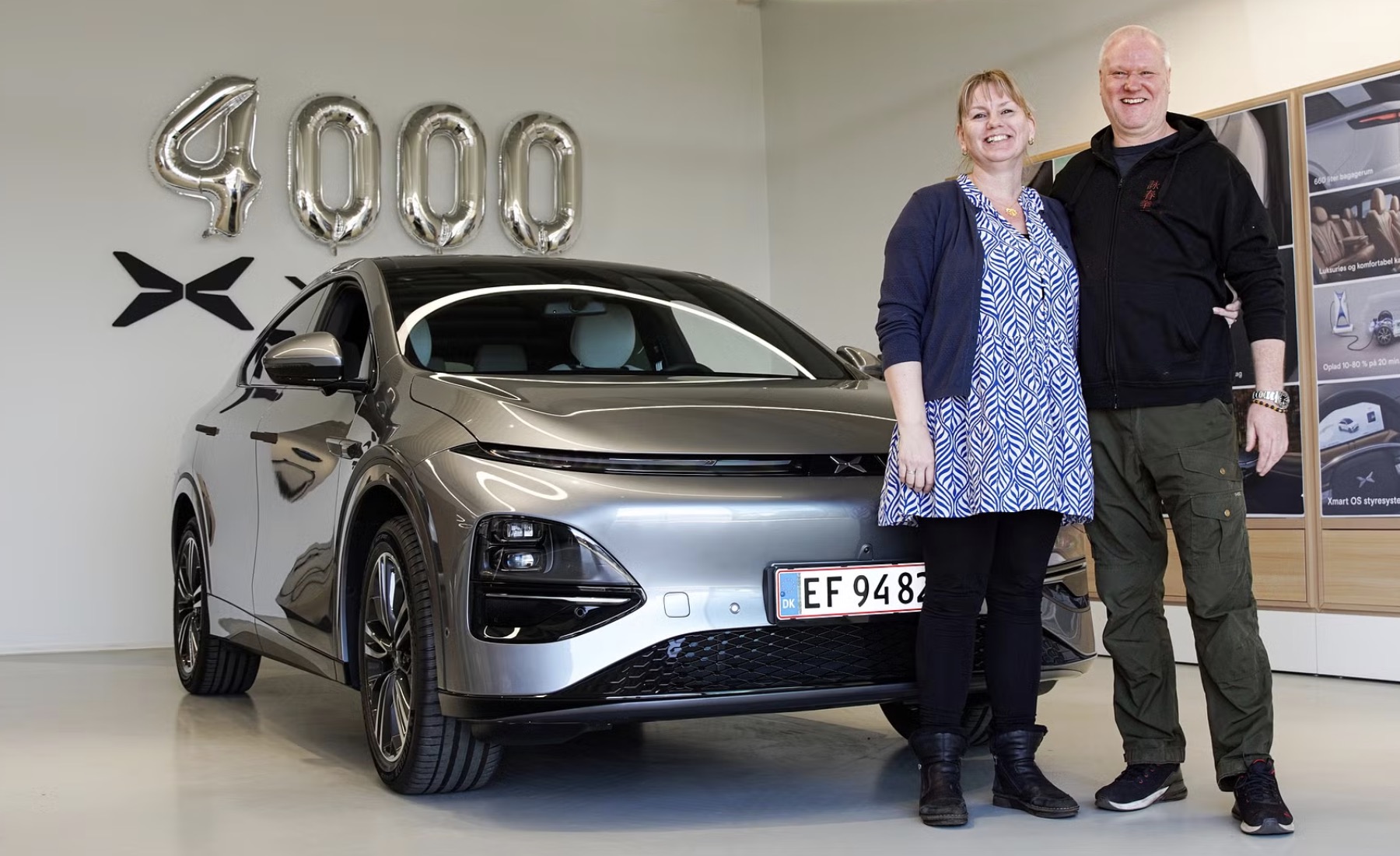 XPENG runder 4.000 solgte biler i Danmark – salget fortsætter op