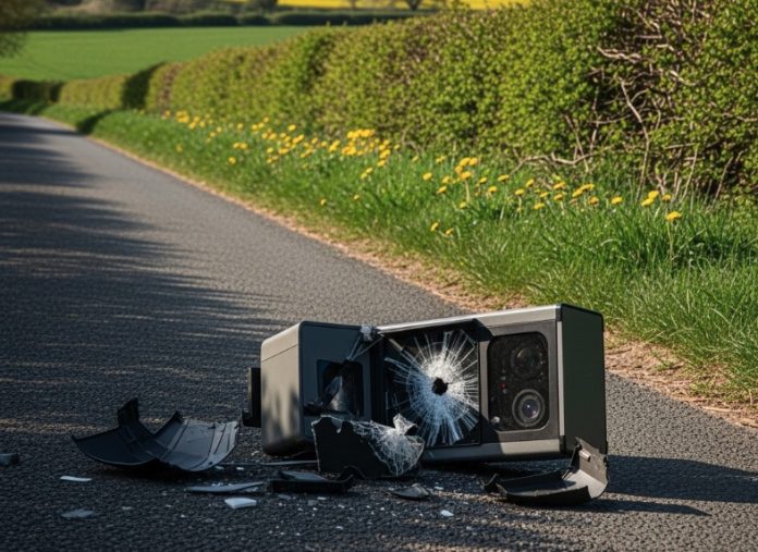 Fast fotofælde blev smadret efter mindre end 24 timer