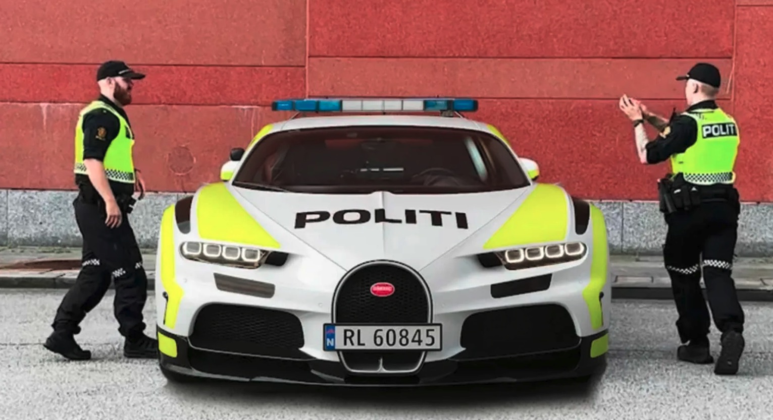 Norsk politi taget i fupnummer – kører ikke i Bugatti