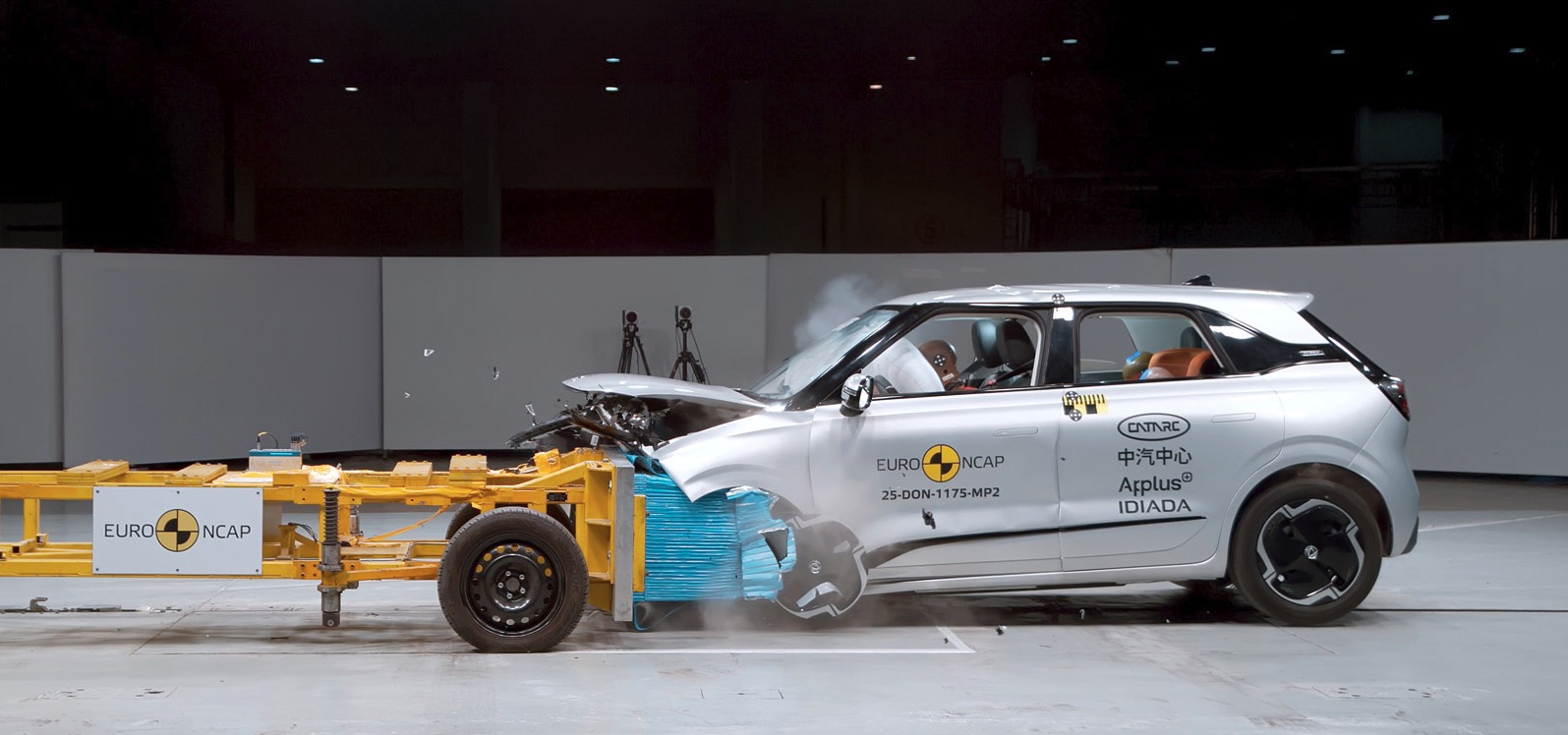 På vej til Danmark - Europa NCAP dumper elbil