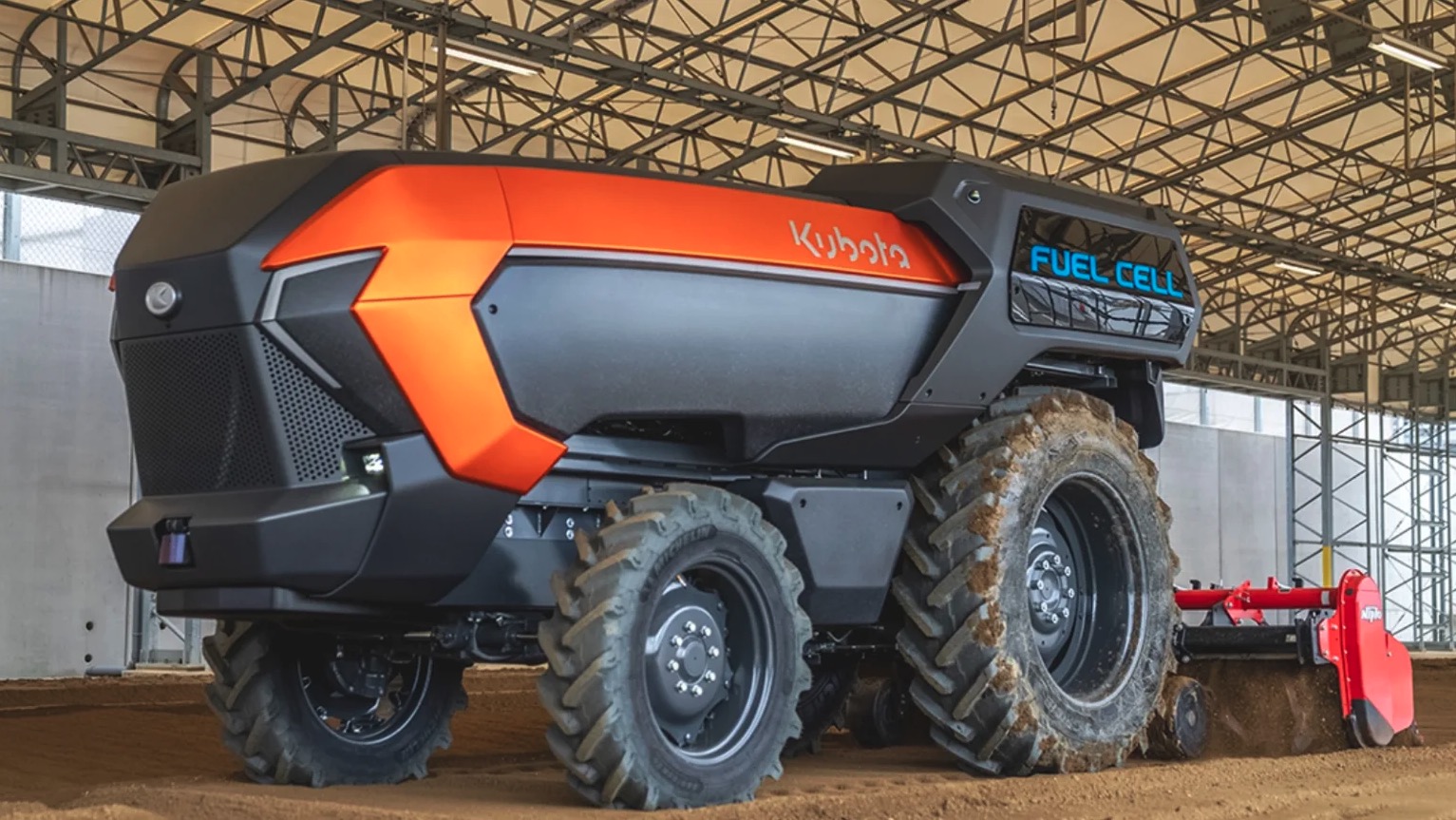 Japanere udvikler verdens første traktor der kører på brint