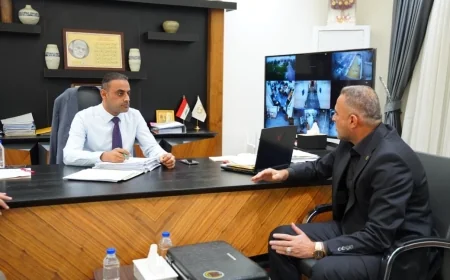 نائب محافظ البصرة يبحث متطلبات قضاء الصادق وفق توجيهات العيداني