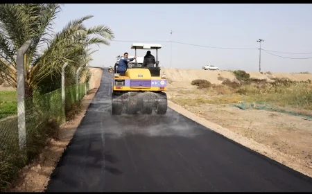 المدينة تشهد انطلاق مشروع خدمي لتحسين طرق القرى والأرياف