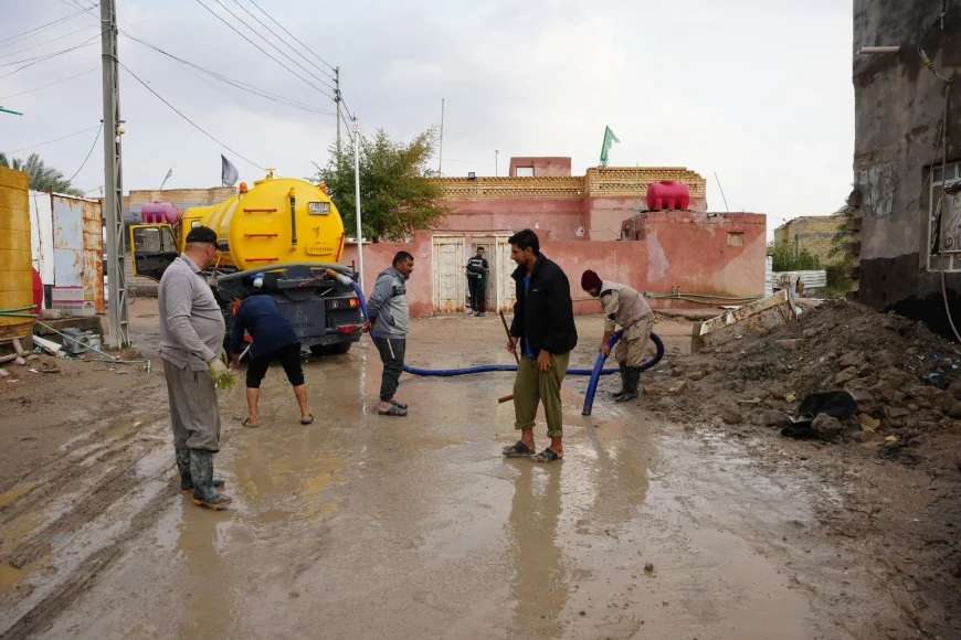 استجابة عاجلة للأمطار.. خطة طوارئ لسحب المياه في قضاء المدينة