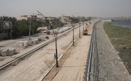 كورنيش المدينة.. لمسة جمال على ضفاف الفرات تكتمل ملامحها قبل عيد الفطر