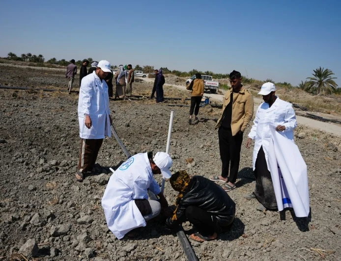 60 منظومة ري بالرش والتنقيط لتعزيز كفاءة المياه في مزارع البصرة