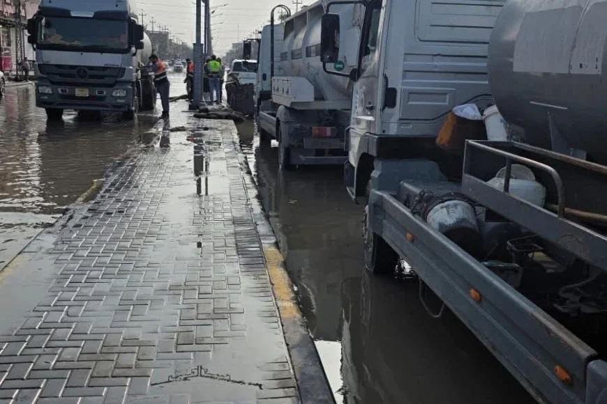 خطط الطوارئ في البصرة تمنع تشكل أزمة خلال ذروة الأمطار