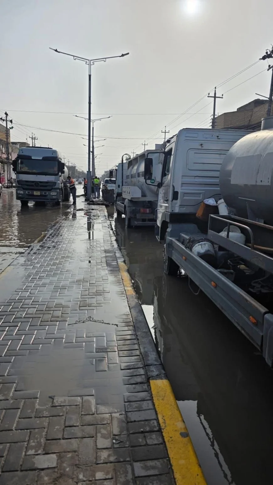 خطط الطوارئ في البصرة تمنع تشكل أزمة خلال ذروة الأمطار