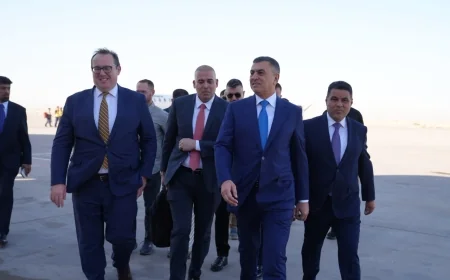 العيداني يستقبل القائم بأعمال سِفارة الولايات المُتَّحِدة الأمريكيّة في العراق