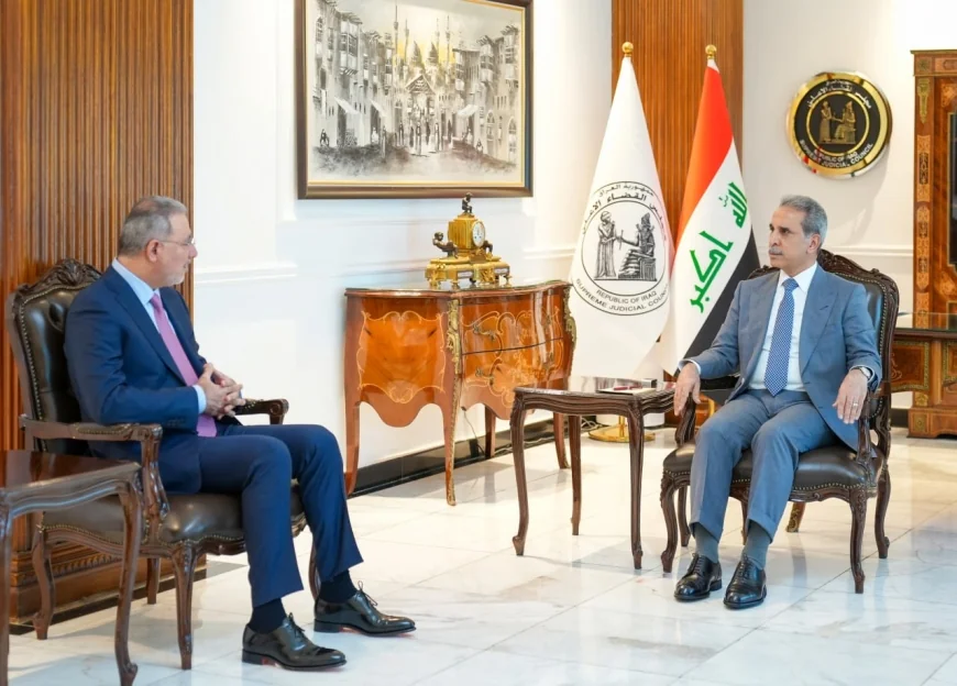 رئيس مجلس القضاء الأعلى يستقبل رئيس الأمن الوطني الجديد ويبحث معه التنسيق في القضايا التحقيقية