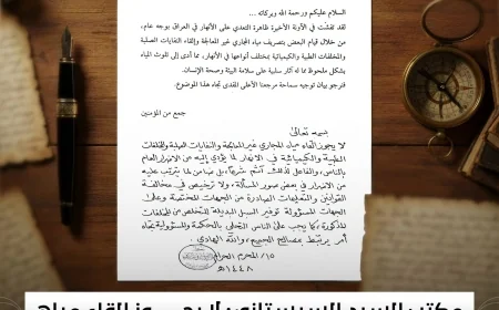 مكتب السيد السيستاني: لا يجوز القاء مياه المجاري غير المعالجة والنفايات والمخلفات بالأنهار