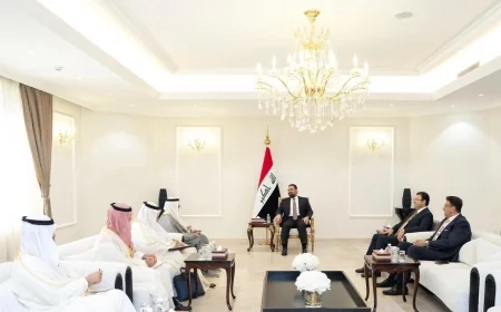 الحلبوسي يؤكد لأمين مجلس التعاون الخليجي حرص العراق على تعميق الشراكة والتنسيق الأمني المشترك