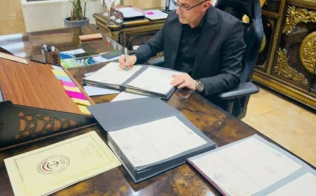 الموانئ تحسم ملف السكن.. المصادقة على محاضر تمليك أراضي الداوودية والنجيبية للموظفين