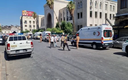 الصحة السورية: 21 قتيلاً وجريحاً بانفجار دمشق