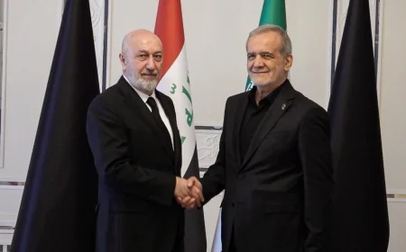 الرئيسان آميدي وبزشكيان يؤكدان ضرورة انهاء الحروب ووقف الأزمات عبر الحوار والدبلوماسية