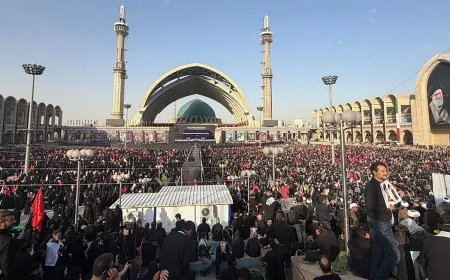 بدء مراسيم التشييع الرسمي الوطني للشهيد السيد علي الخامنئي في طهران