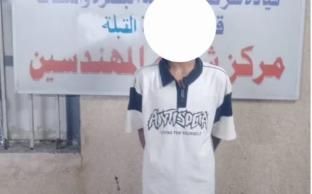 سارق أسلاك كهربائية في قبضة شرطة البصرة