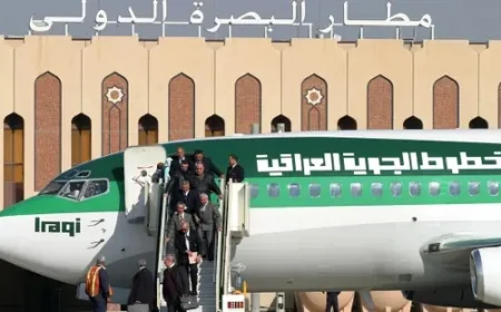 الخطوط الجوية العراقية تطلق غدا أولى رحلاتها المباشرة بين البصرة وباكو