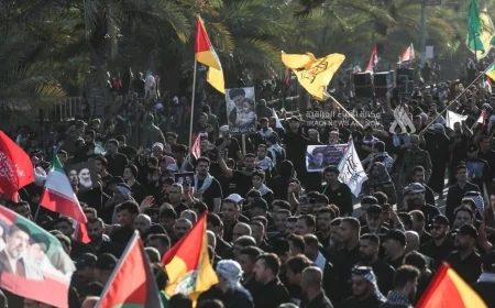 الحشد الشعبي: أكثر من مليوني مشارك في مراسم تشييع السيد الخامنئي في النجف الأشرف