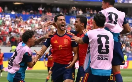 منتخب اسبانيا يتأهل لنصف نهائي كأس العالم بعد فوزه على بلجيكا بهدفين لهدف