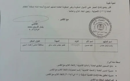 القضاء العراقي يصدر أمراً بالحجز على الأموال المنقولة وغير المنقولة للنائب السابق باسم خشان